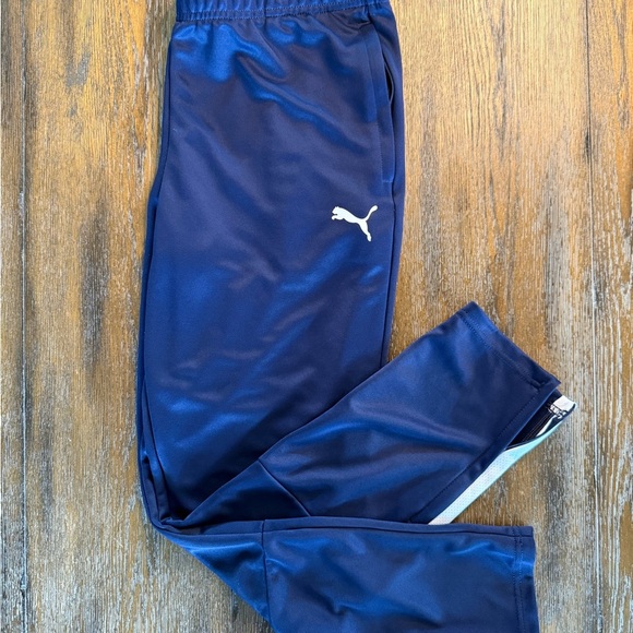 Puma Women’s Navy Soccer Drycell Sweatpants Warmups Joggers Size M - Picture 8 of 10